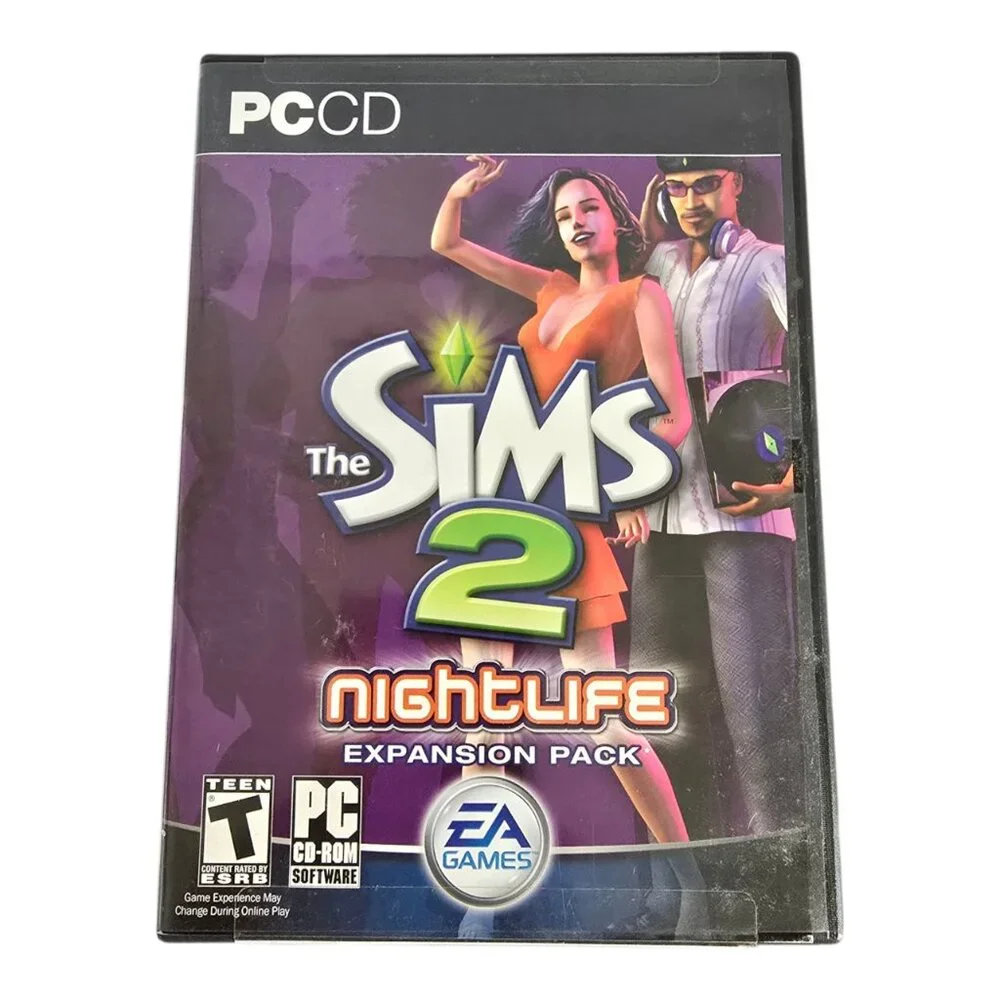 The Sims 2: Nightlife Expansion Pack for PC (Windows, 2005) CIB Complete!